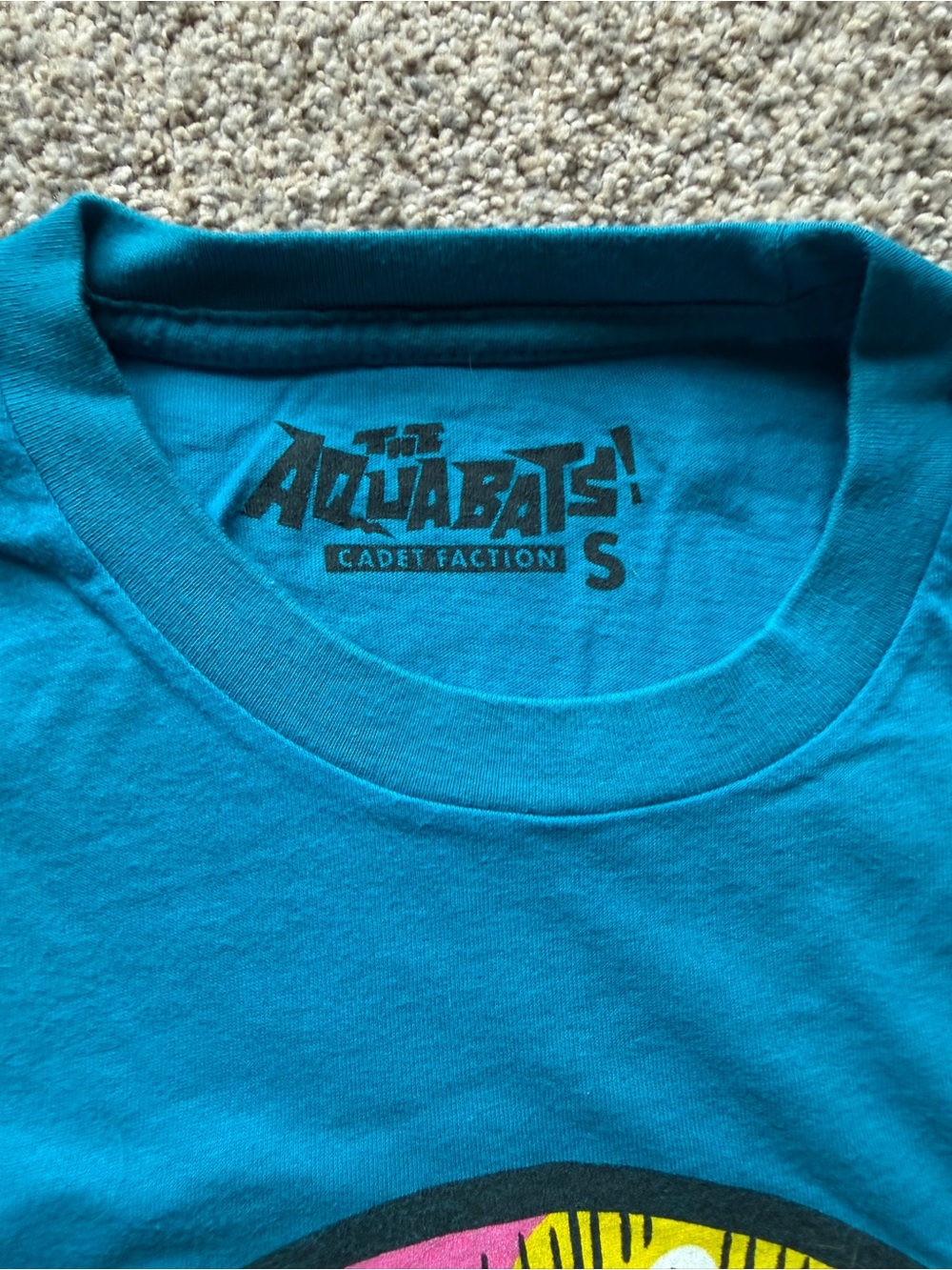 RARE The Aquabats! Cadet Faction Blue T-Shirt - Picture 3 of 3
